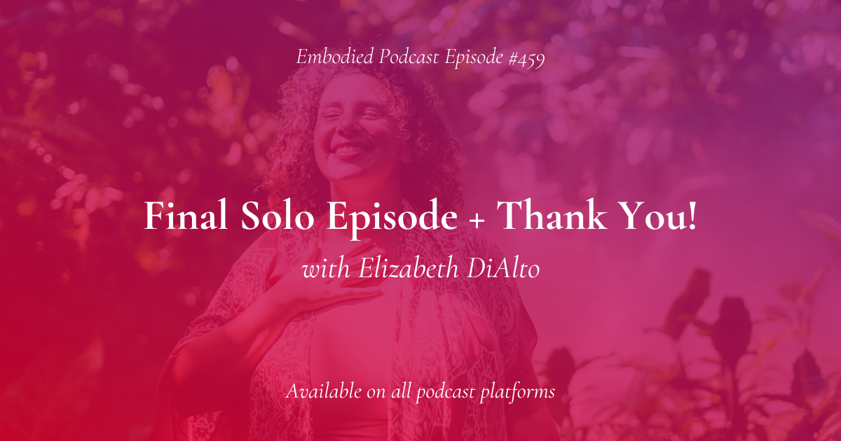 Final Solo Episode + Thank You!